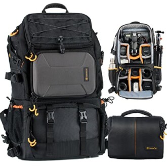 TARION Pro 2 Bags in 1 Camera Backpack