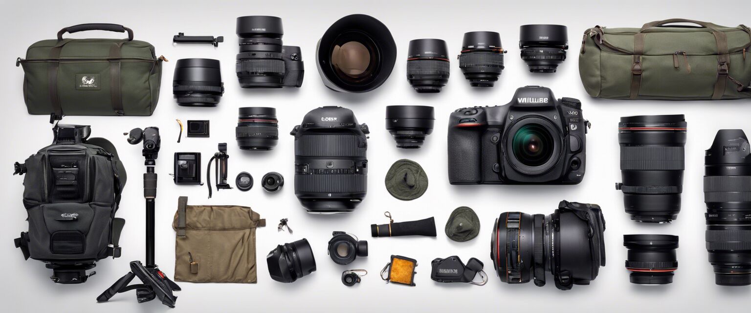 Wildlife photography equipment